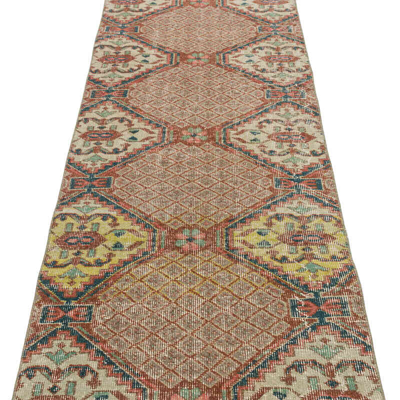 Vintage Turkish Hand-Knotted Runner - 2' 5" x 8' 11" (29" x 107") - K0075610