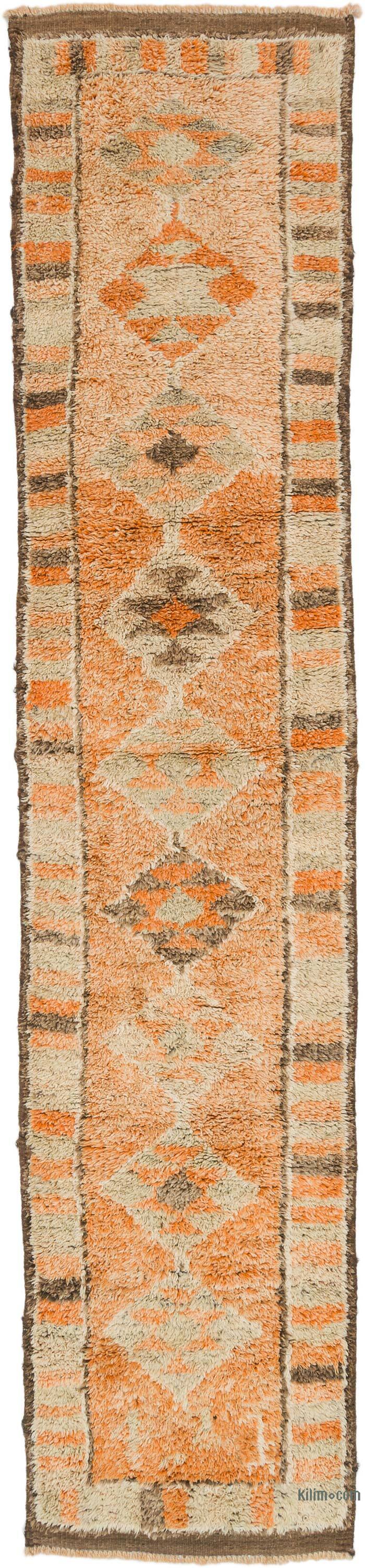 Alfombra Vintage de pasillo - 87 cm x 381 cm - K0075611