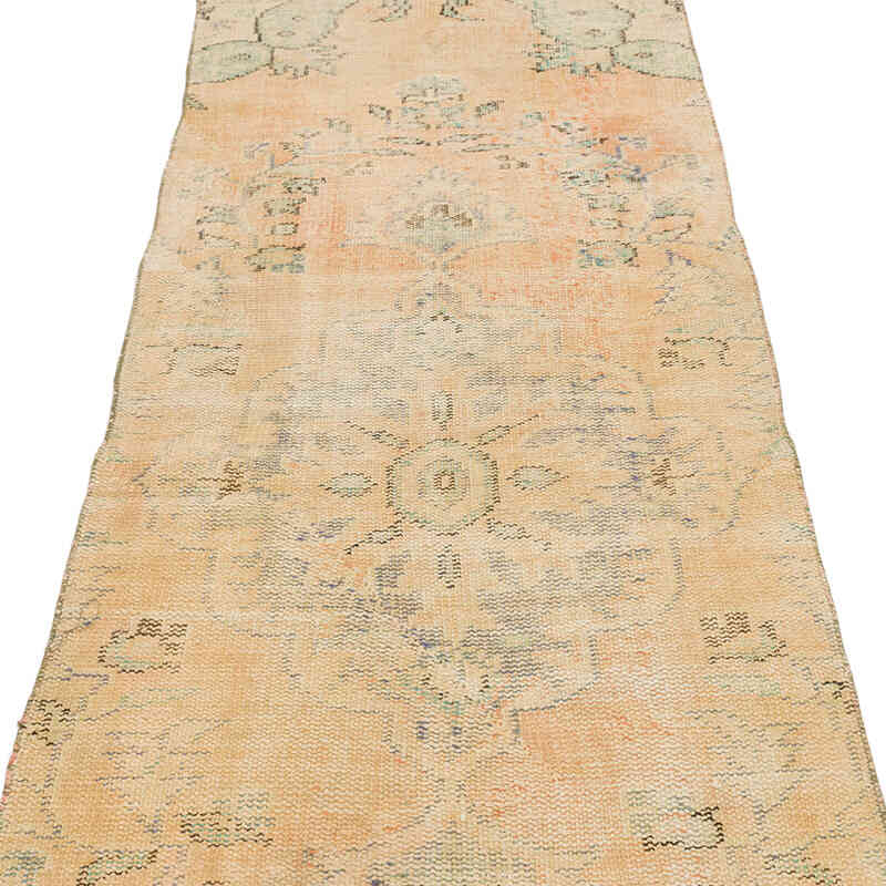 Vintage Turkish Hand-Knotted Runner - 3'  x 9' 7" (36" x 115") - K0075615