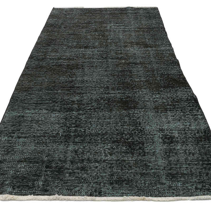 Boyalı El Dokuma Vintage Halı Yolluk - 107 cm x 260 cm - K0075618