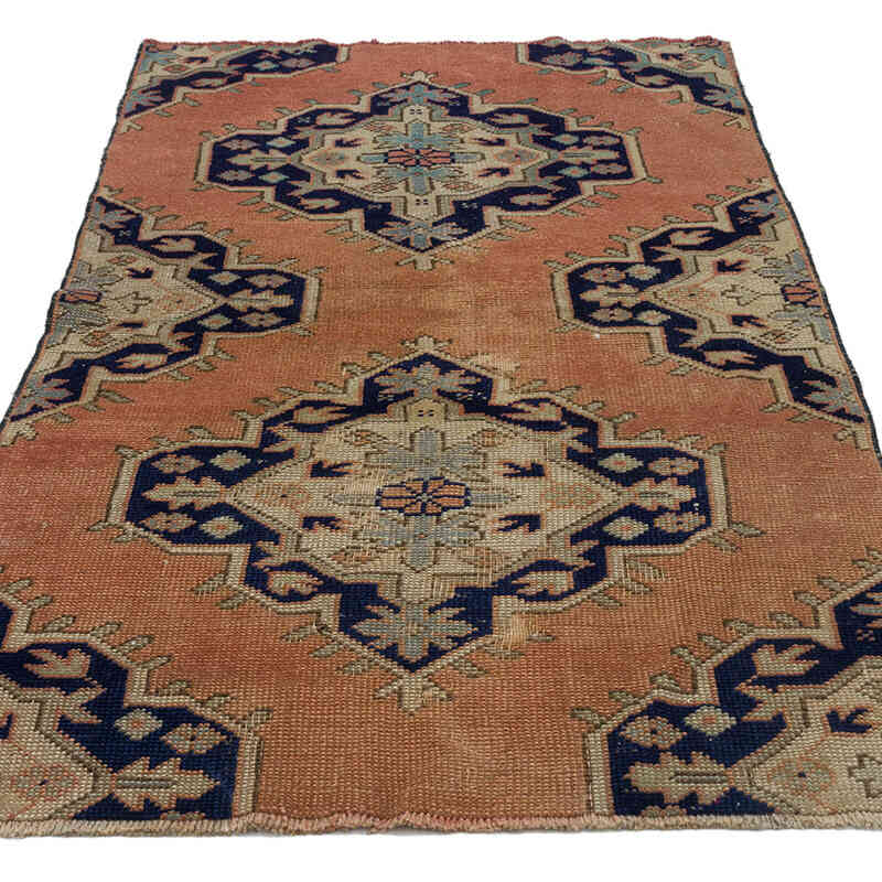 Alfombra Vintage Turca Anudada a Mano - 85 cm x 173 cm - K0075619