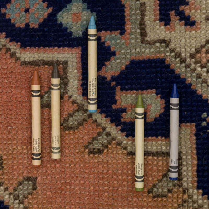 Alfombra Vintage Turca Anudada a Mano - 85 cm x 173 cm - K0075619