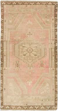 Alfombra Vintage Turca Anudada a Mano - 114 cm x 211 cm