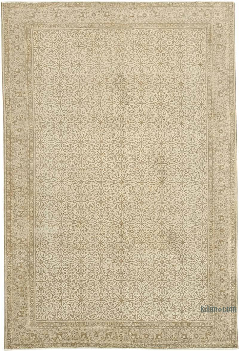 Vintage Turkish Hand-Knotted Rug - 6' 4" x 9' 4" (76" x 112") - K0075626
