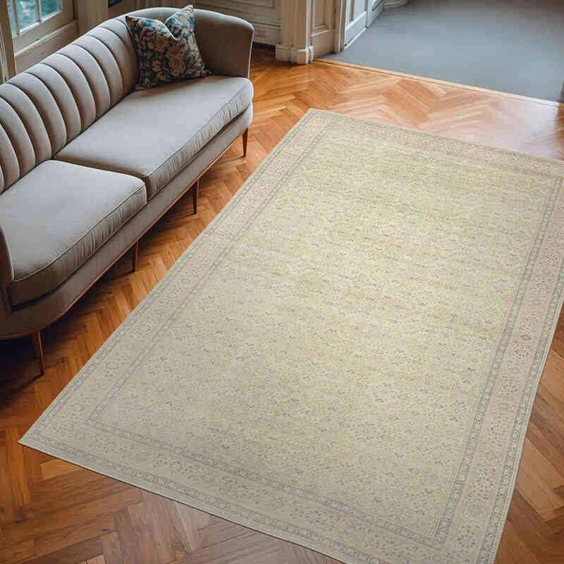 Alfombra Vintage Turca Anudada a Mano - 194 cm x 292 cm - K0075627
