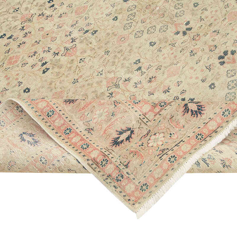 Vintage Turkish Hand-Knotted Rug - 6' 7" x 9' 7" (79" x 115") - K0075628