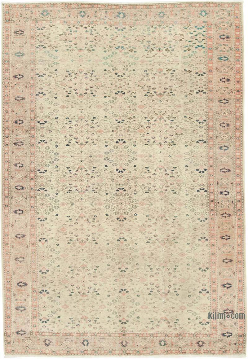 Vintage Turkish Hand-Knotted Rug - 6' 7" x 9' 7" (79" x 115") - K0075628