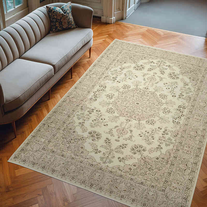 Vintage Turkish Hand-Knotted Rug - 7' 1" x 10'  (85" x 120") - K0075629