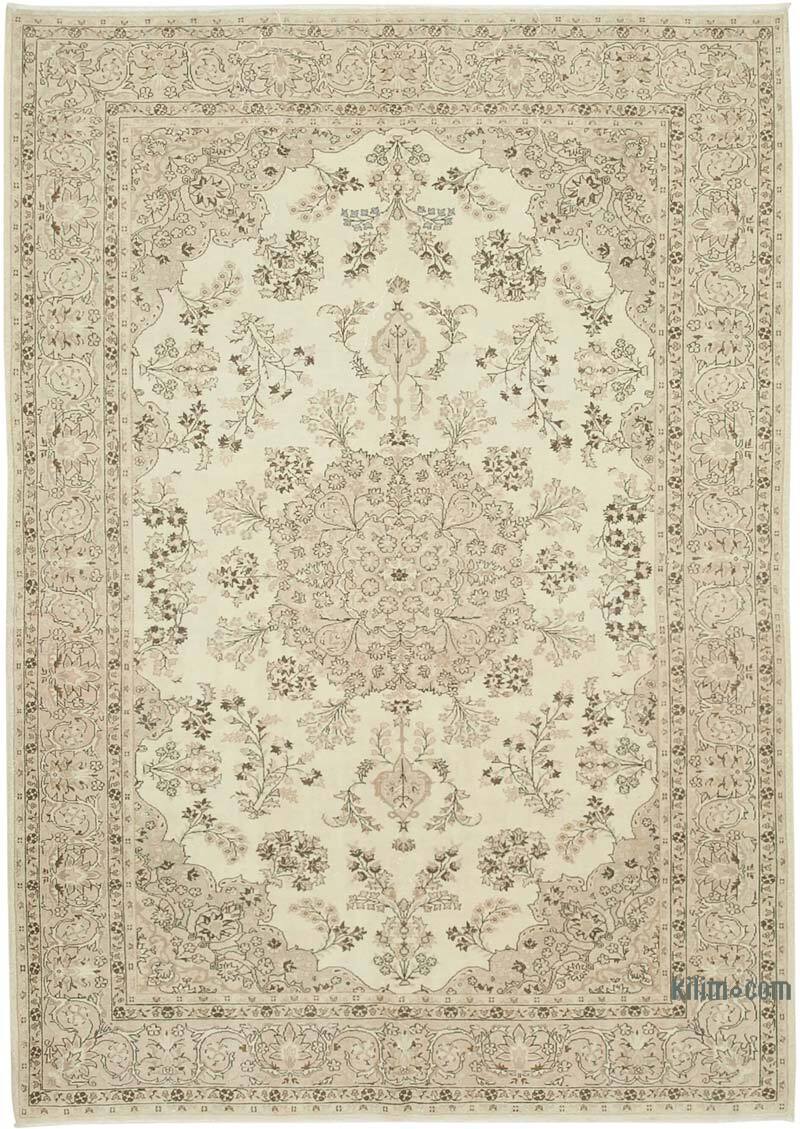 Vintage Turkish Hand-Knotted Rug - 7' 1" x 10'  (85" x 120") - K0075629