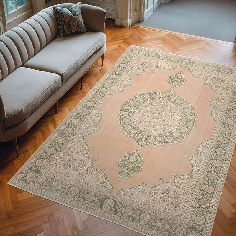 El Dokuma Vintage Halı - 206 cm x 300 cm - K0075630