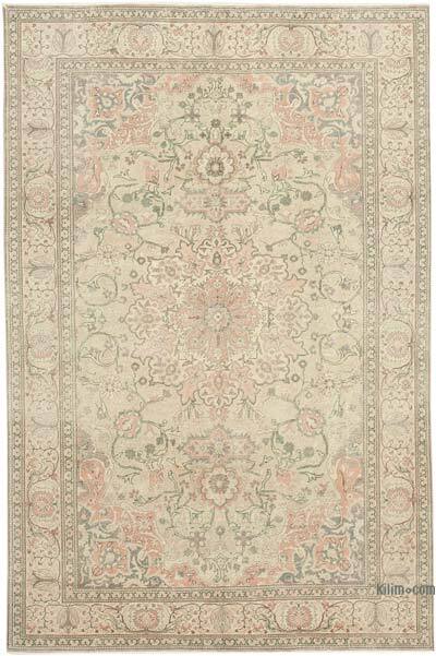 Vintage Turkish Hand-Knotted Rug - 6' 4" x 9' 6" (76" x 114")