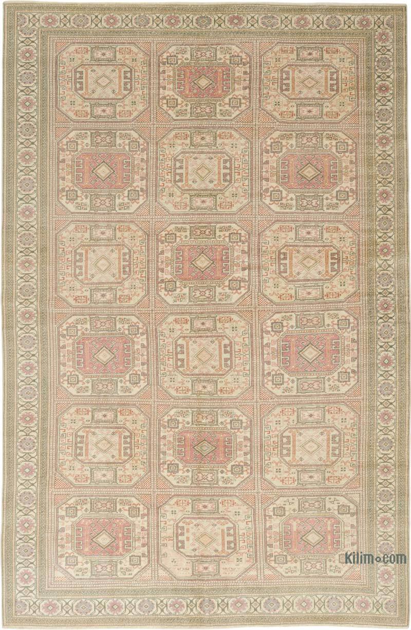 Vintage Turkish Hand-Knotted Rug - 6' 6" x 9' 11" (78" x 119") - K0075633