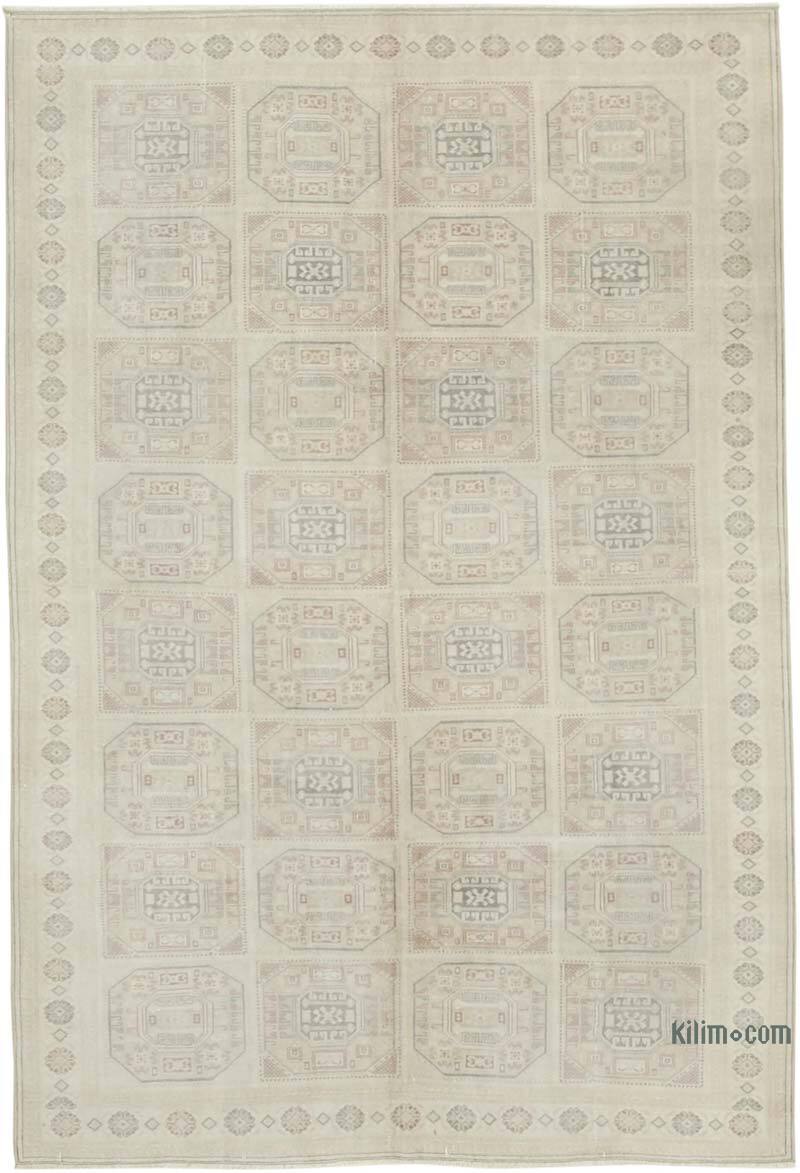 Alfombra Vintage Turca Anudada a Mano - 195 cm x 290 cm - K0075643