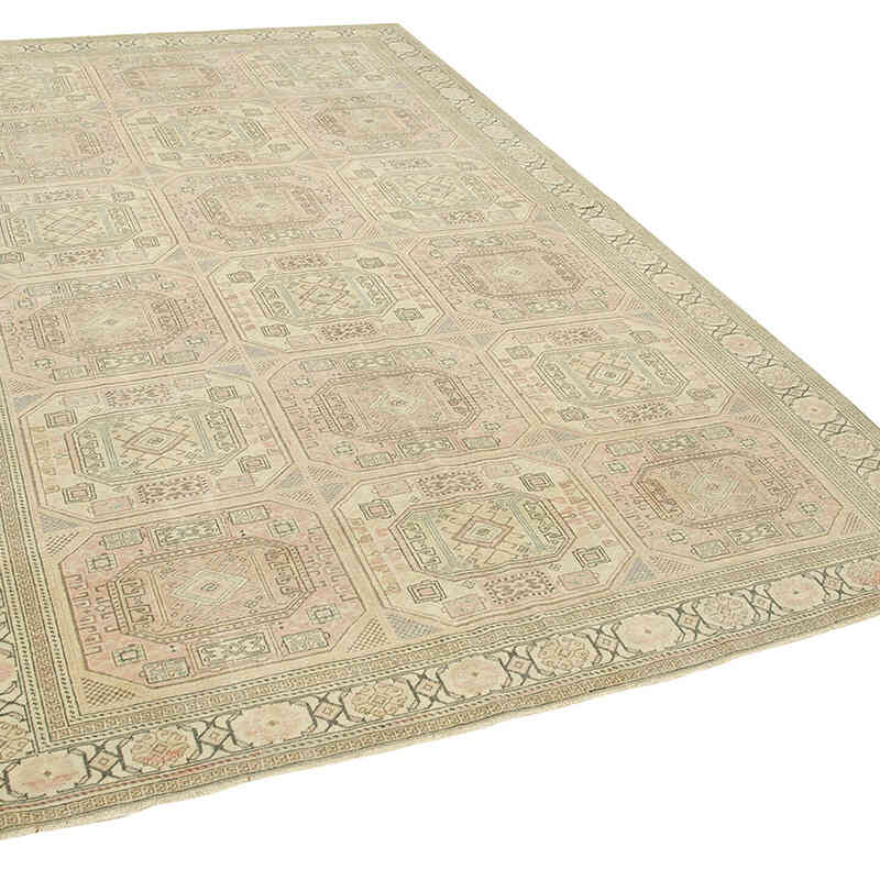 Alfombra Vintage Turca Anudada a Mano - 188 cm x 295 cm - K0075644