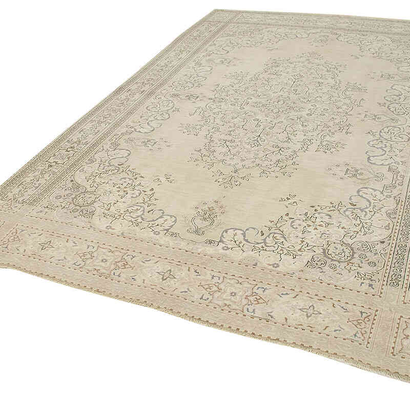 Alfombra Vintage Turca Anudada a Mano - 205 cm x 316 cm - K0075647