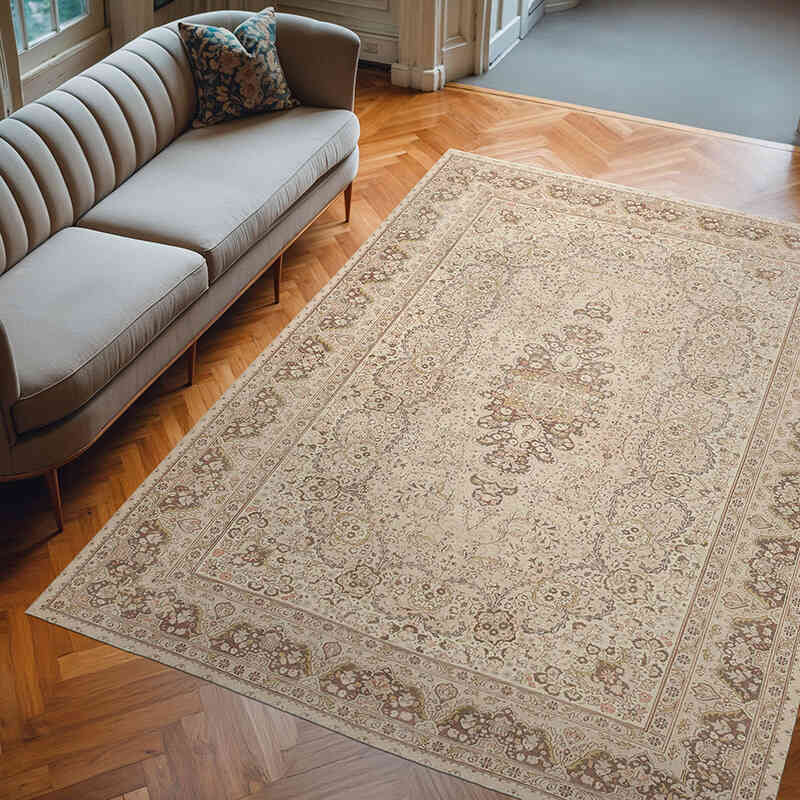 El Dokuma Vintage Halı - 215 cm x 289 cm - K0075651