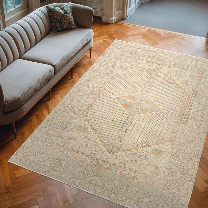 Alfombra Vintage Turca Anudada a Mano - 201 cm x 288 cm - K0075652