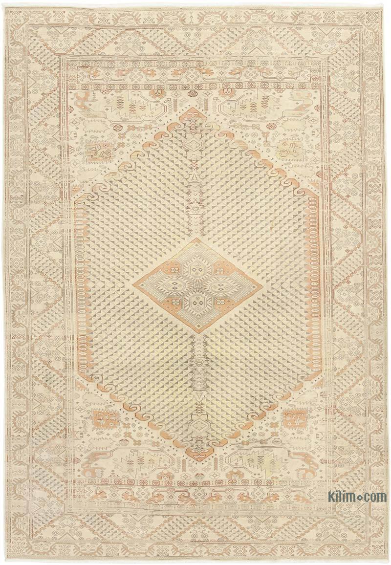 Alfombra Vintage Turca Anudada a Mano - 201 cm x 288 cm - K0075652