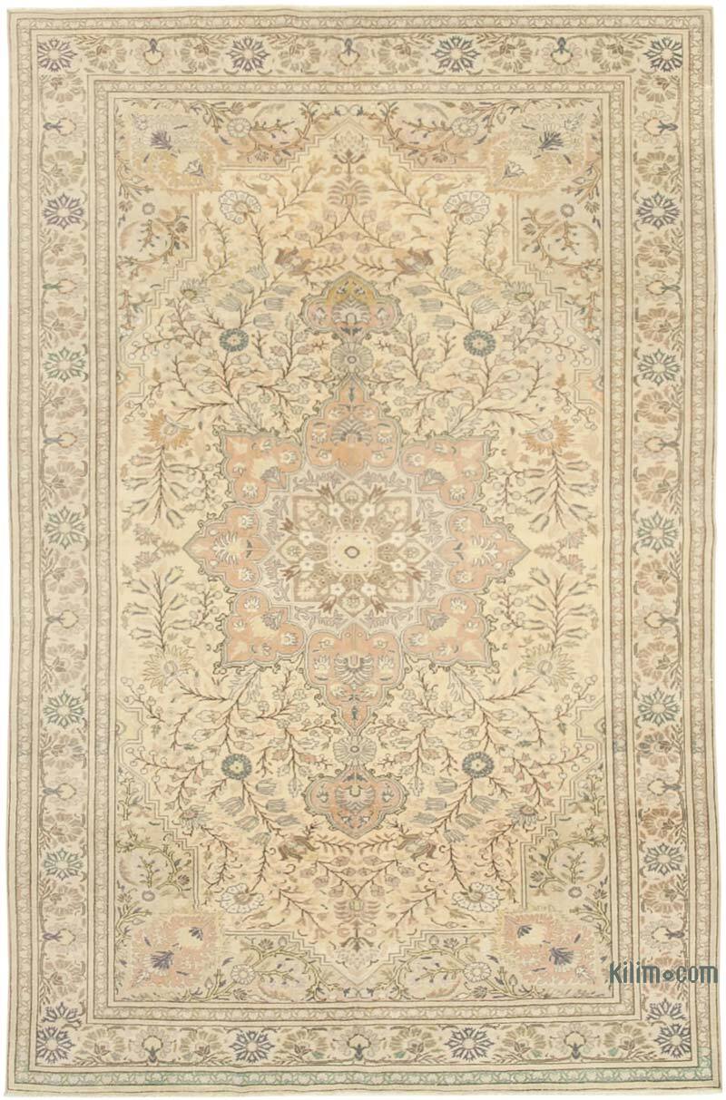 Alfombra Vintage Turca Anudada a Mano - 192 cm x 304 cm - K0075656