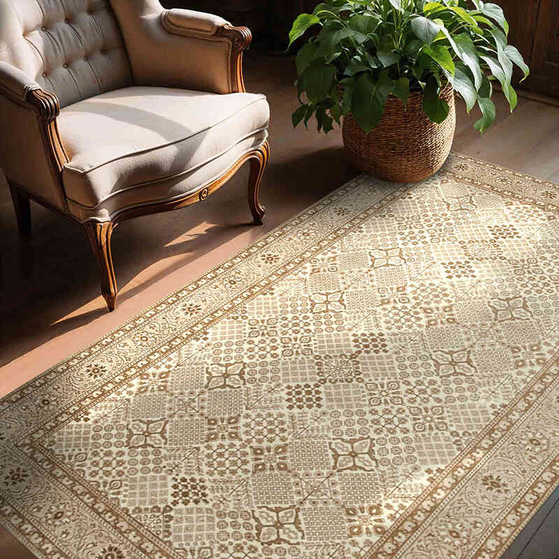 Vintage Turkish Hand-Knotted Rug - 4' 9" x 7' 2" (57" x 86") - K0075660