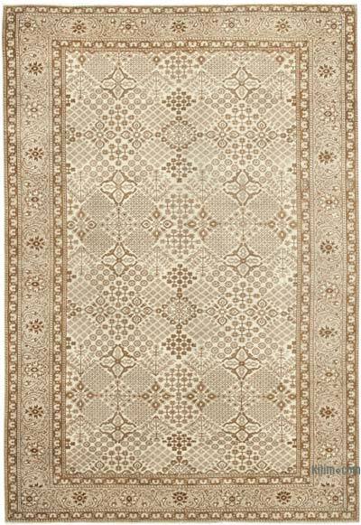 Vintage Turkish Hand-Knotted Rug - 4' 9" x 7' 2" (57" x 86")