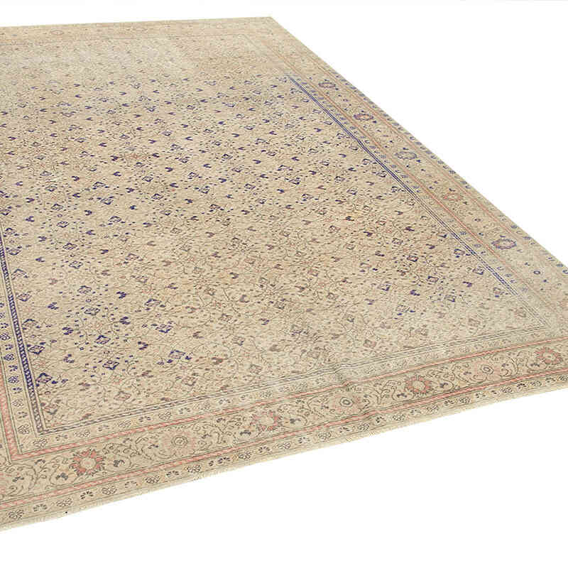 Vintage Turkish Hand-Knotted Rug - 6' 3" x 8' 8" (75" x 104") - K0075661