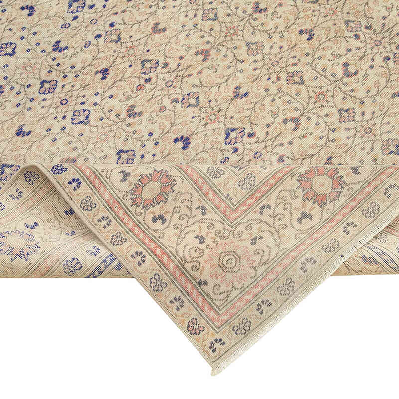 Vintage Turkish Hand-Knotted Rug - 6' 3" x 8' 8" (75" x 104") - K0075661