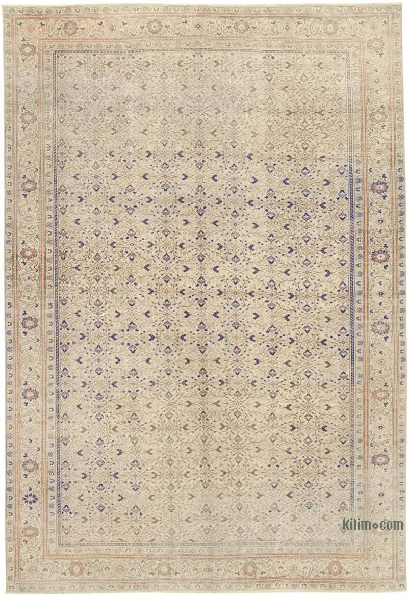 Vintage Turkish Hand-Knotted Rug - 6' 3" x 8' 8" (75" x 104") - K0075661