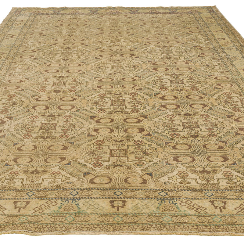Alfombra Vintage Turca Anudada a Mano - 195 cm x 279 cm - K0075663