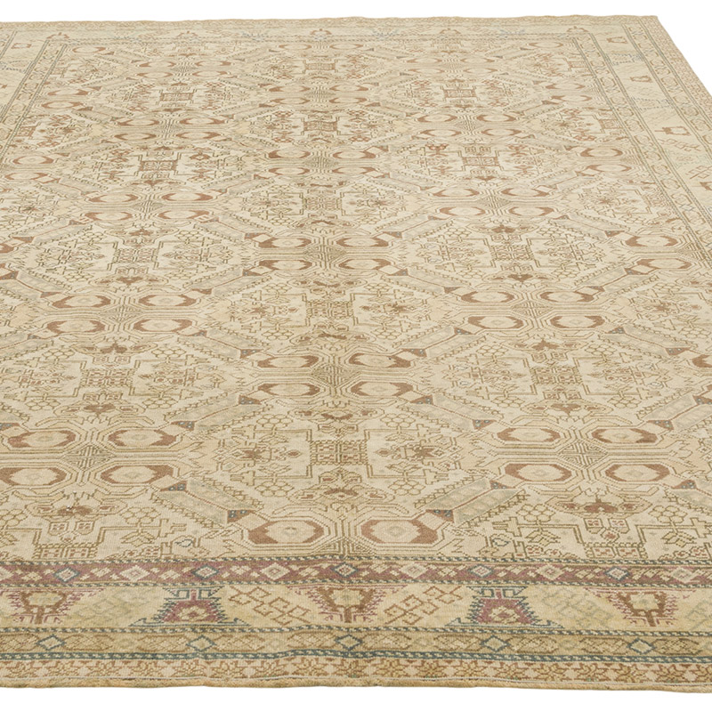 Alfombra Vintage Turca Anudada a Mano - 195 cm x 279 cm - K0075663