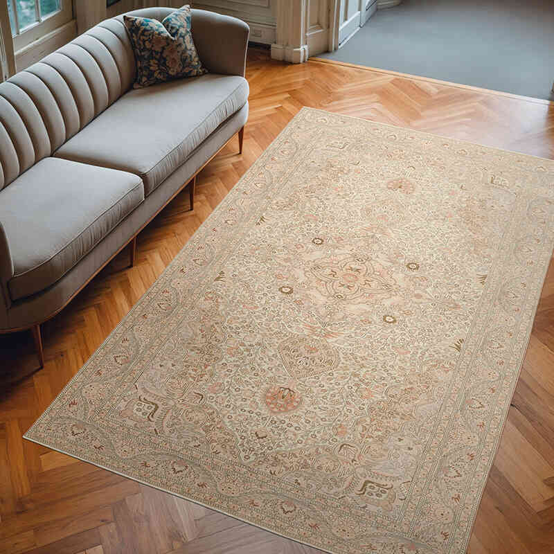 Alfombra Vintage Turca Anudada a Mano - 200 cm x 318 cm - K0075666