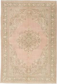 Vintage Turkish Hand-Knotted Rug - 6' 9" x 10'  (81" x 120")