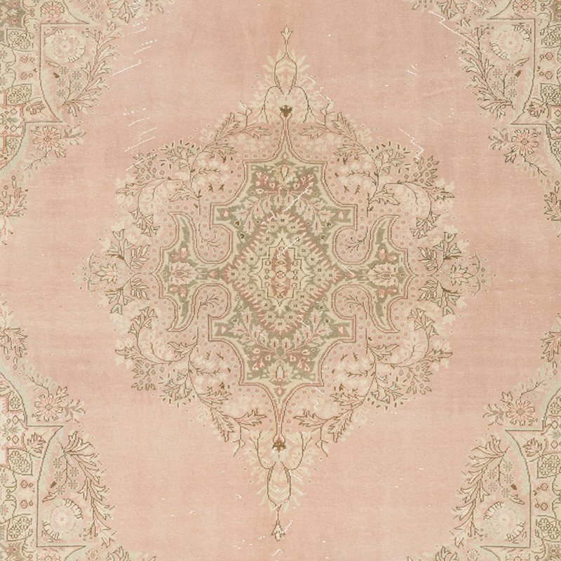 Alfombra Vintage Turca Anudada a Mano - 207 cm x 305 cm - K0075668