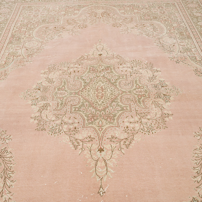Alfombra Vintage Turca Anudada a Mano - 207 cm x 305 cm - K0075668