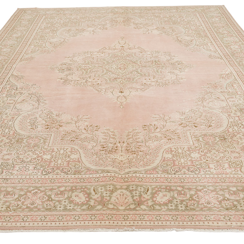 Alfombra Vintage Turca Anudada a Mano - 207 cm x 305 cm - K0075668