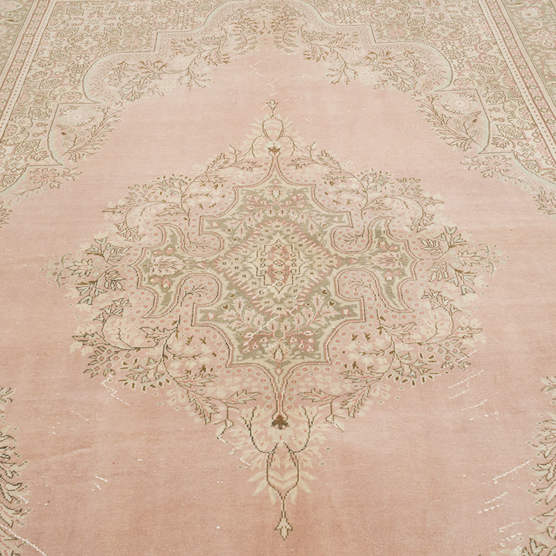 Alfombra Vintage Turca Anudada a Mano - 207 cm x 305 cm - K0075668