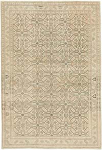 Vintage Turkish Hand-Knotted Rug - 6' 4" x 9' 5" (76" x 113")