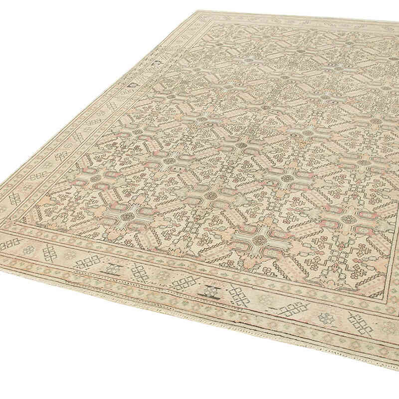 Alfombra Vintage Turca Anudada a Mano - 194 cm x 288 cm - K0075670