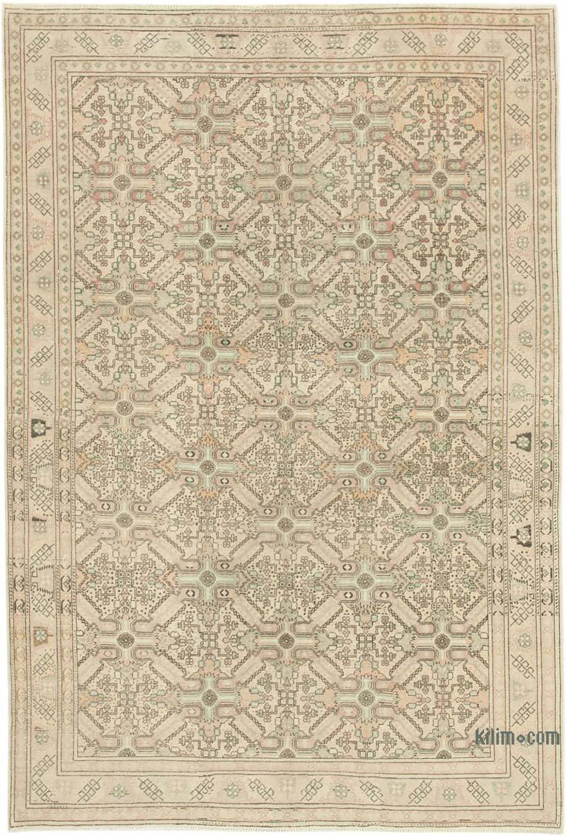 Alfombra Vintage Turca Anudada a Mano - 194 cm x 288 cm - K0075670