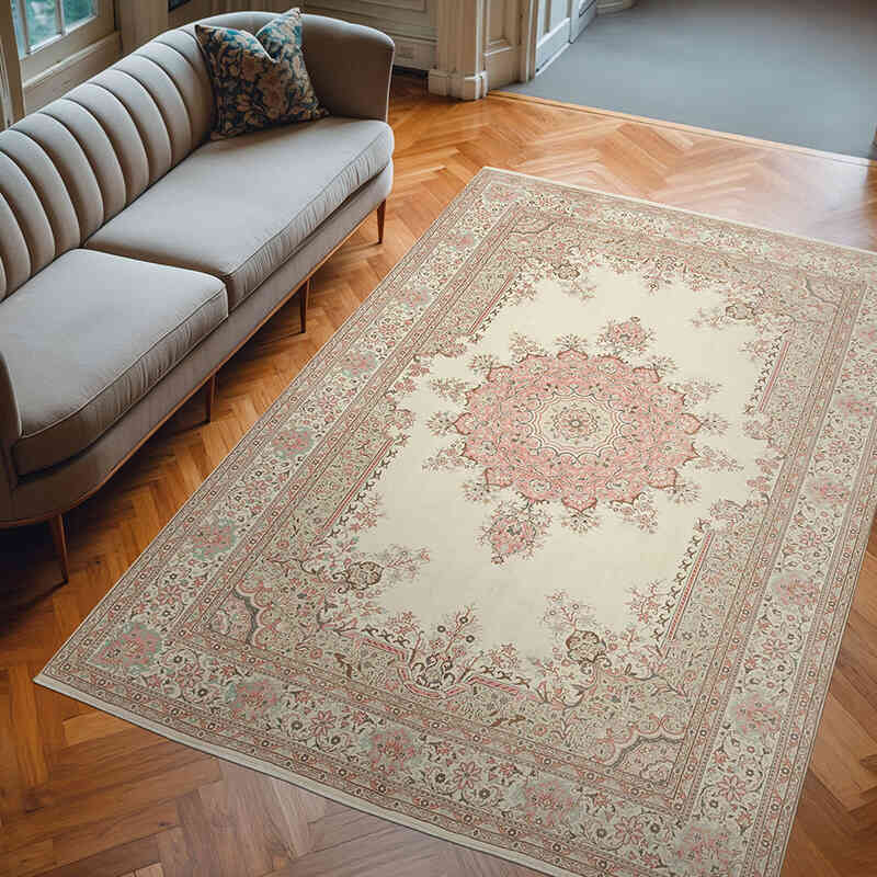 Vintage Turkish Hand-Knotted Rug - 6' 9" x 9' 10" (81" x 118") - K0075671