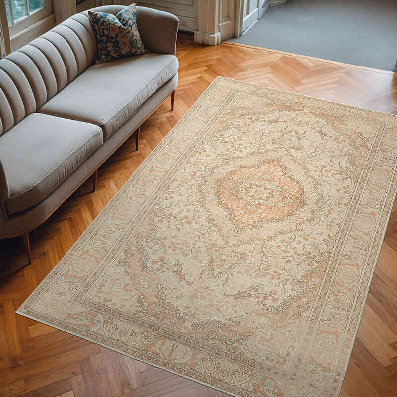 El Dokuma Vintage Halı - 190 cm x 297 cm - K0075672