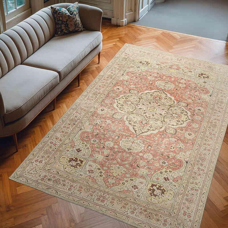 El Dokuma Vintage Halı - 193 cm x 298 cm - K0075675