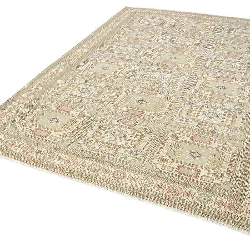 Alfombra Vintage Turca Anudada a Mano - 197 cm x 285 cm - K0075678