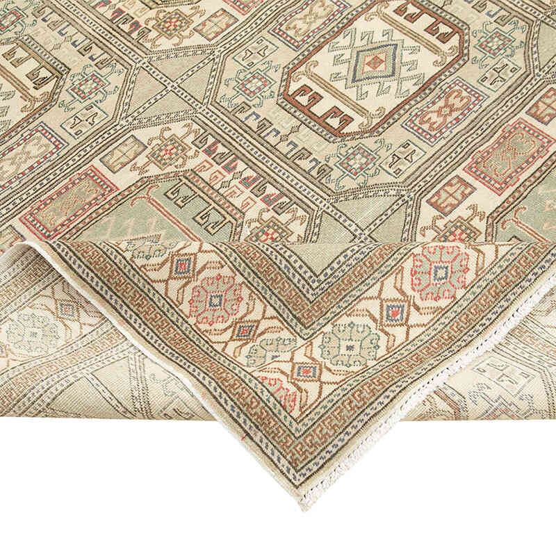Alfombra Vintage Turca Anudada a Mano - 197 cm x 285 cm - K0075678