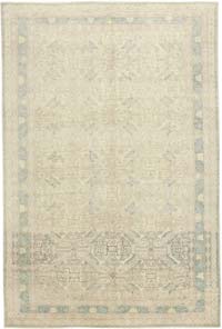 Vintage Turkish Hand-Knotted Rug - 6' 4" x 9' 5" (76" x 113")