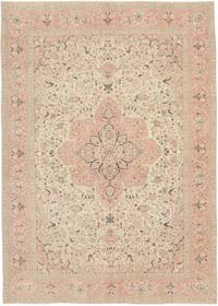 Vintage Turkish Hand-Knotted Rug - 7' x 9' 10