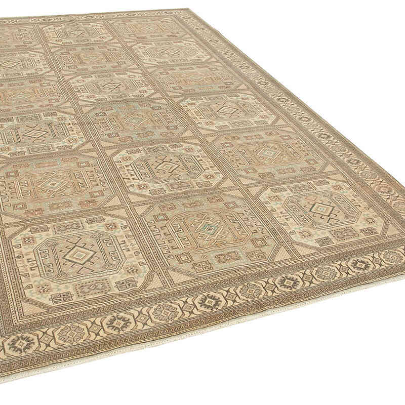 Vintage Turkish Hand-Knotted Rug - 6' 7" x 10'  (79" x 120") - K0075689