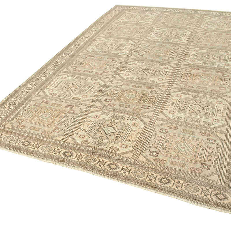 Vintage Turkish Hand-Knotted Rug - 6' 7" x 10'  (79" x 120") - K0075689
