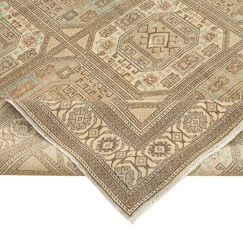 Vintage Turkish Hand-Knotted Rug - 6' 7" x 10'  (79" x 120") - K0075689