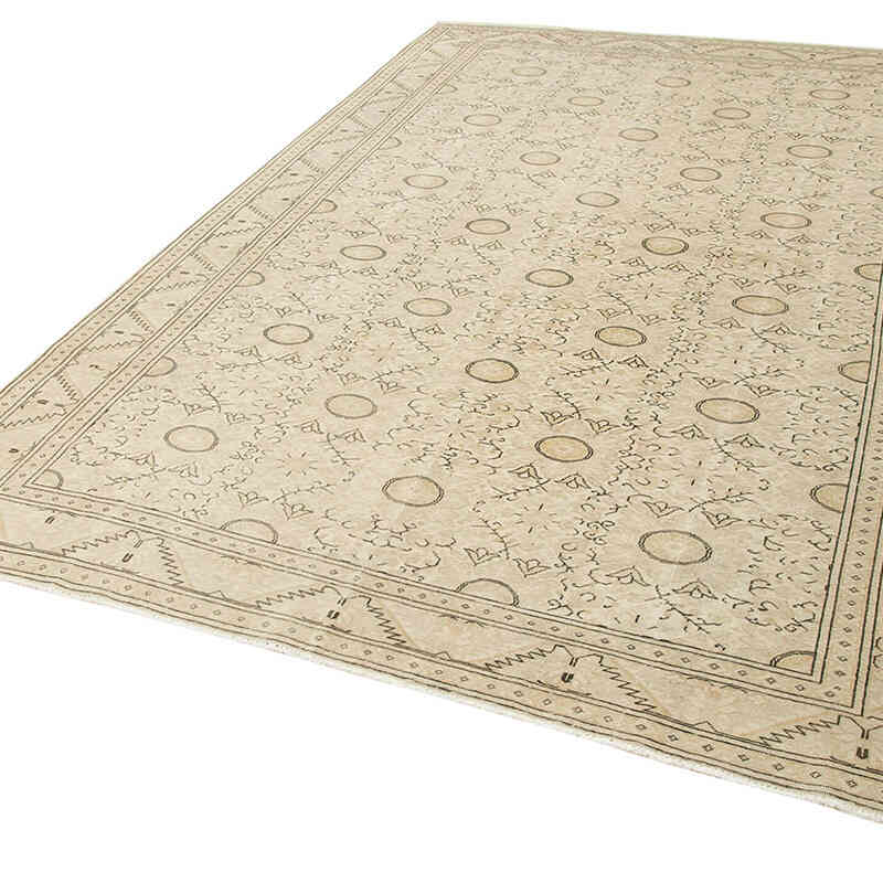 Alfombra Vintage Turca Anudada a Mano - 198 cm x 294 cm - K0075691